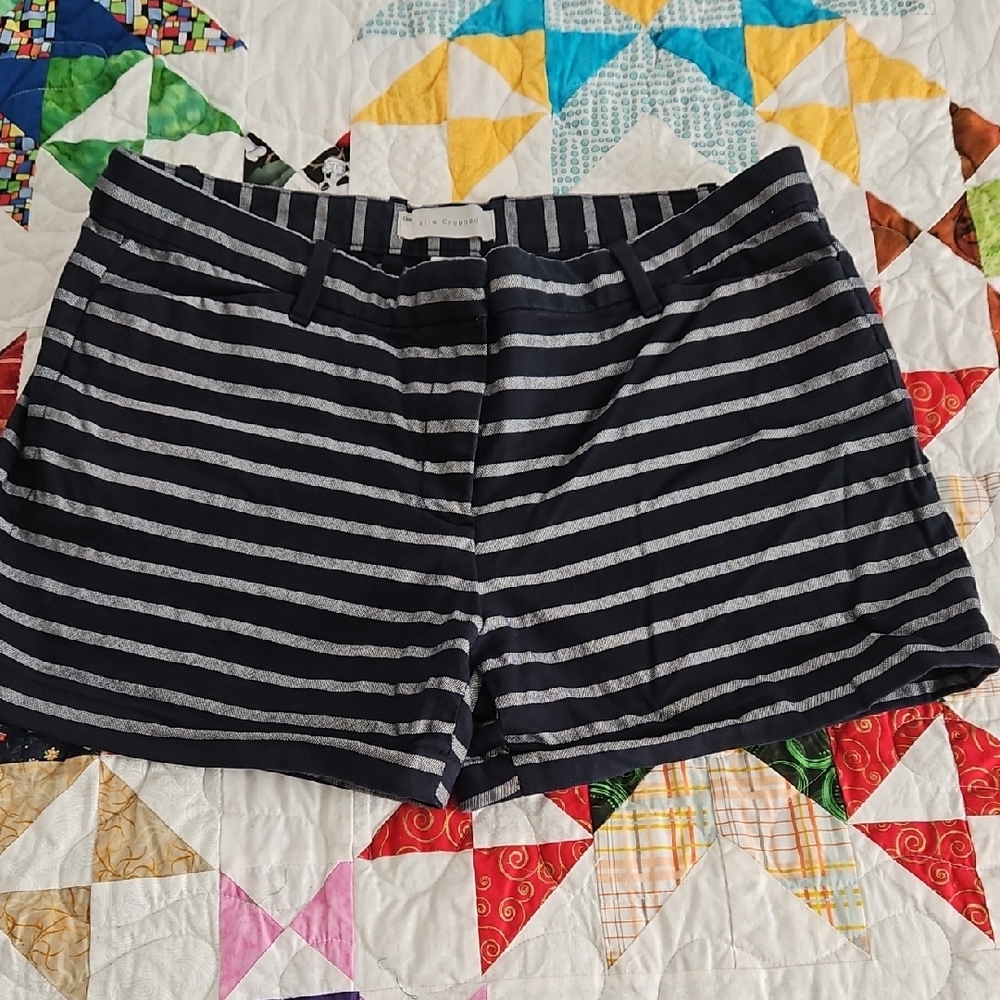3/$18 Gap Dark Blue and White Striped Shorts